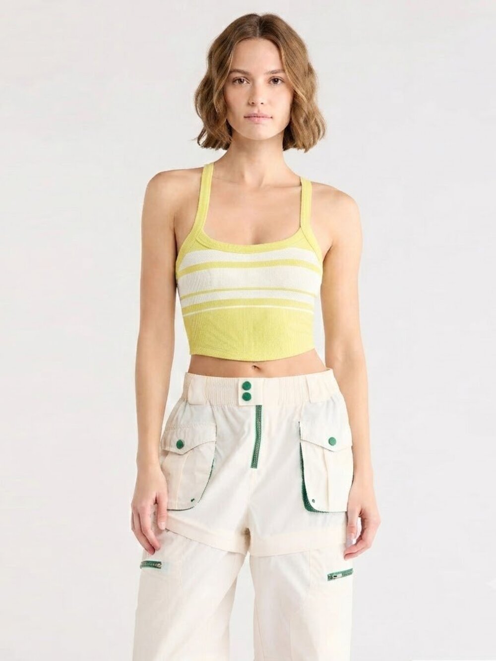 Free People Movement All Clear Striped Cami NWT